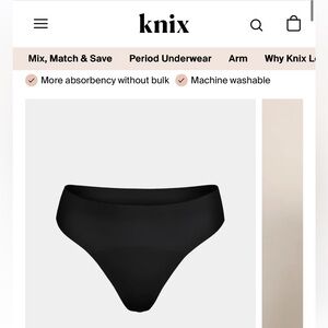 Knix light leakproof ultrathin no show thong